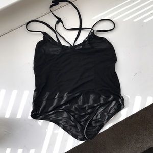 Lingerie see through halter neck